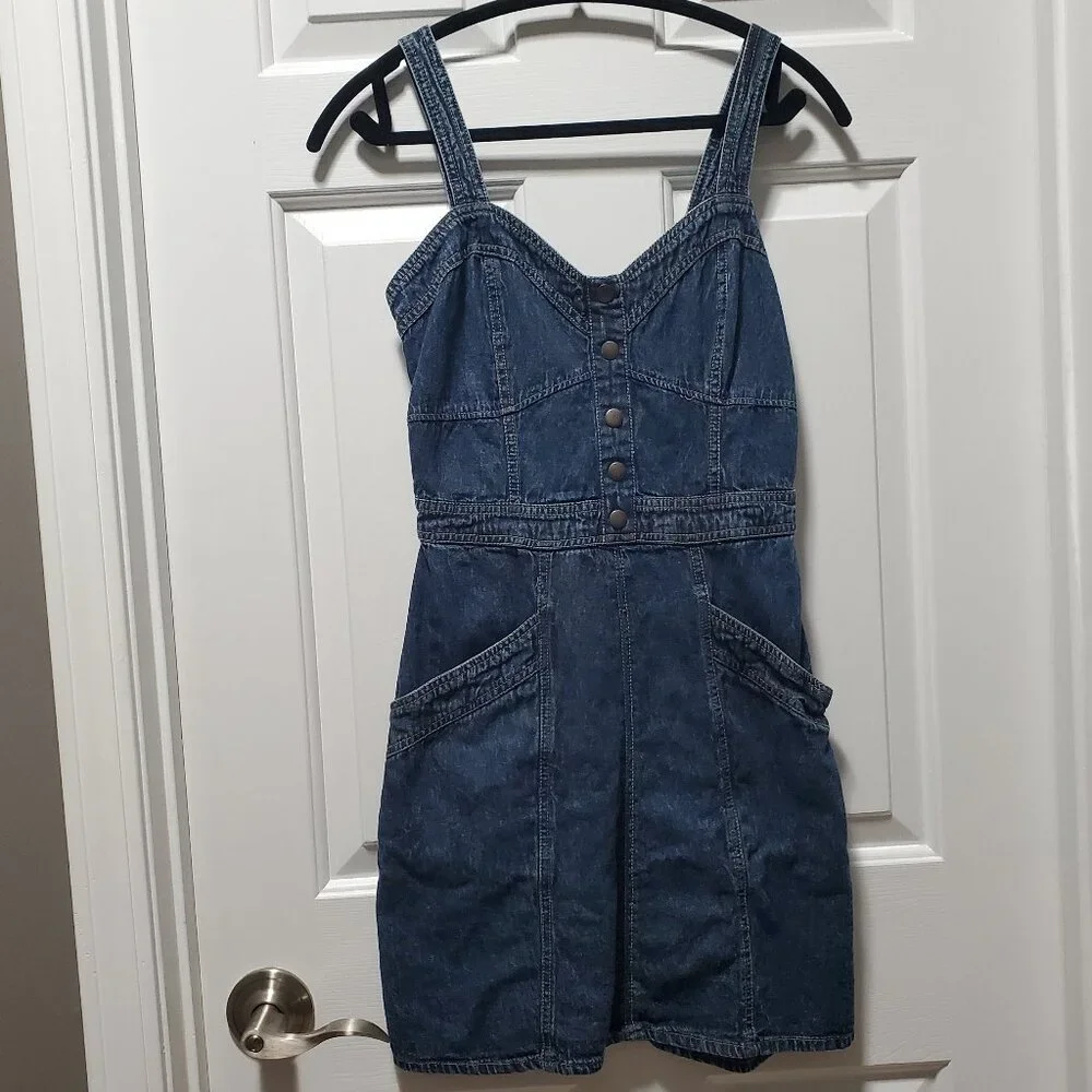 Jopna Denim Dress | Juniors Large/Women's Small - Picture 3 of 6